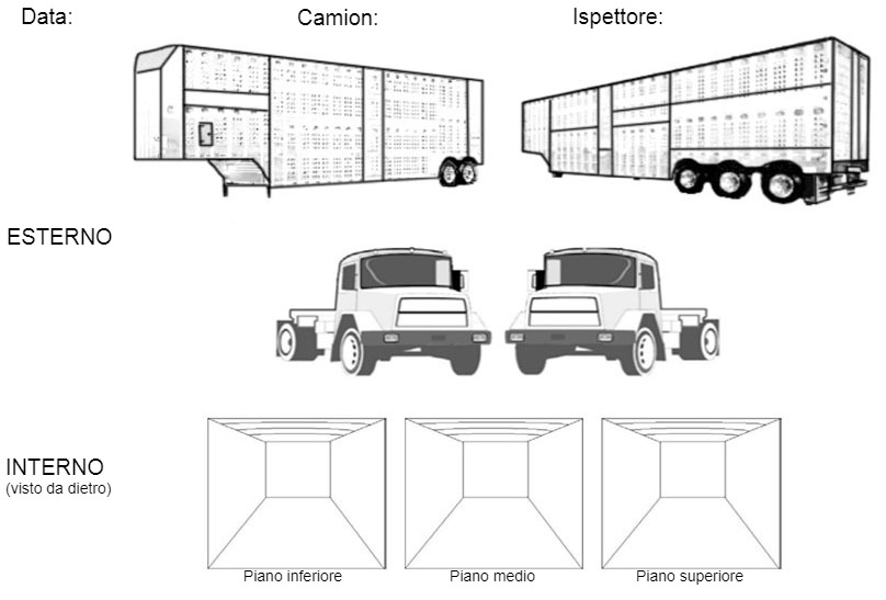 Esempio di grafici come parte della check-list durante laudit visivo