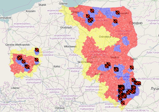 PPA Polonia - brotes cerdo doméstico - 2020