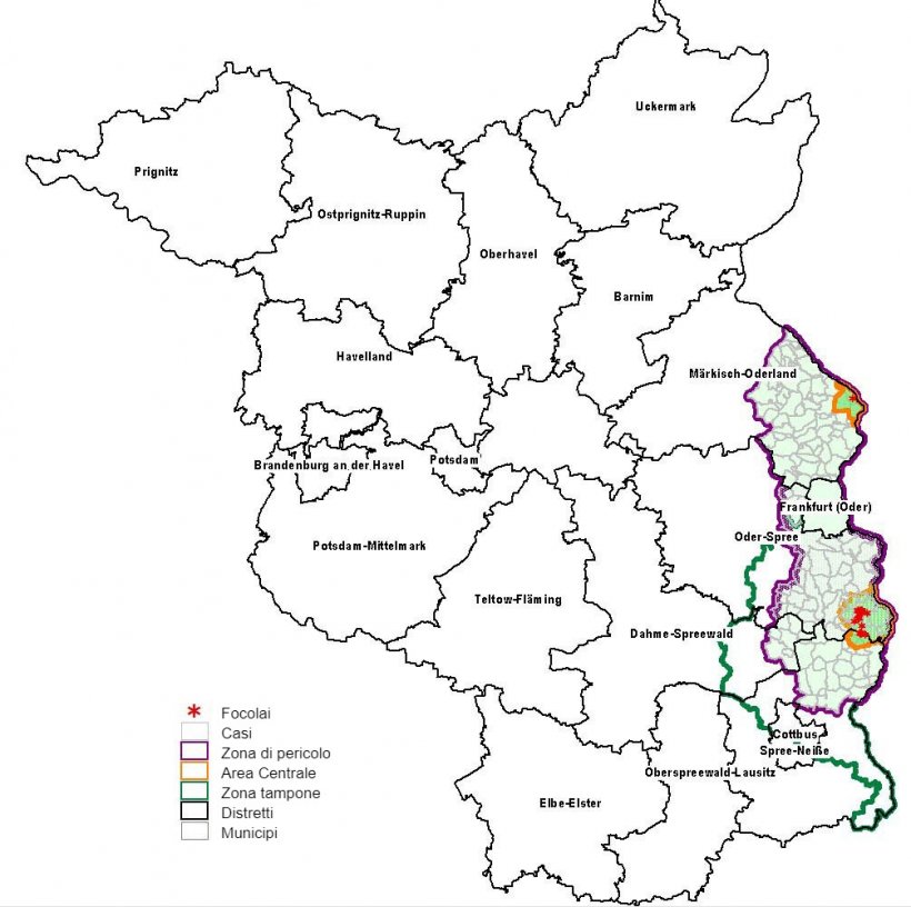 Panoramica delle zone di restrizione nel Brandeburgo
