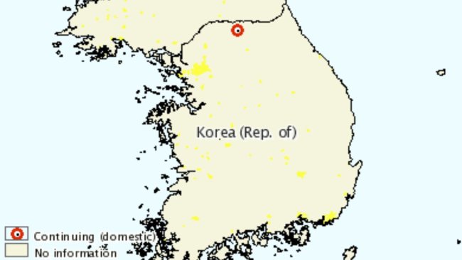 Map of current ASF outbreak in domestic pigs. Source: OIE