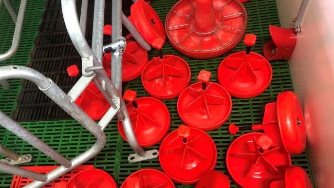 Immagine 1. Quando si pulisce un reparto di sale parto, non bisogna dimenticare le attrezzature come i piattelli, le lampade e altro materiale che viene trasferito tra i reparti.