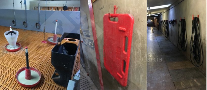 Figura 2. Avere la sala&nbsp;pronta prima dell&#39;arrivo dei suinetti e mantenere tutta l&#39;attrezzatura ordinata e pulita fa una grande differenza in termini di igiene, efficienza e comfort per i suinetti.
