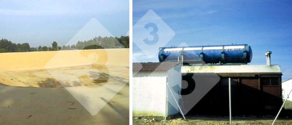 Serbatoi esterni e troppo grandi per la medicazione.