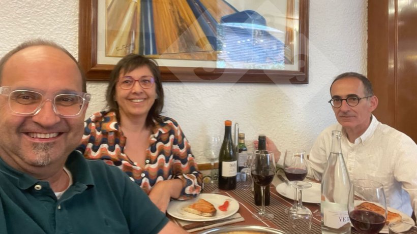 Da sinistra a destra: Miquel Collell, Rosa Pujol e Enric Marco.
