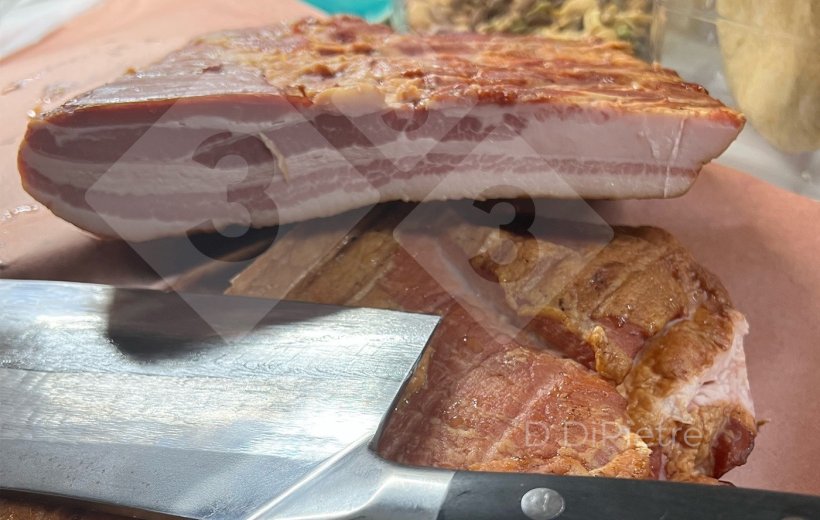 Figura 2. Il bacon preparato dall'Autore, Dennis DiPietre.