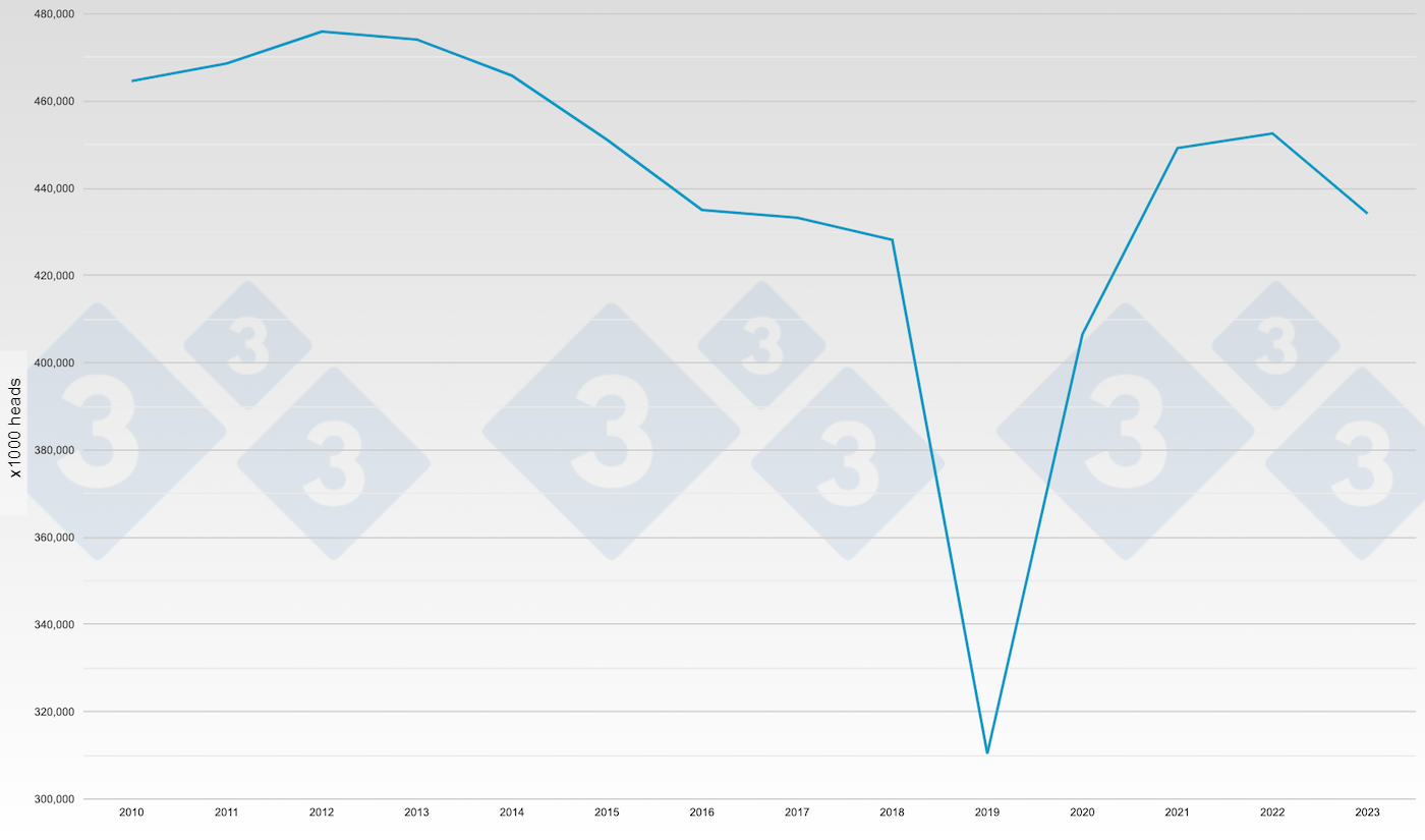 Chinas annual pig census
