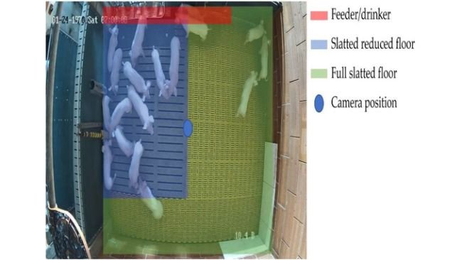 Figura 1. Box di prova con la segnalazione della posizione della videocamera