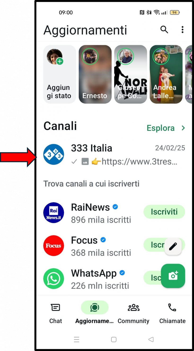 Una volta iscritto al Canale 333 Italia, attraverso l&#39;invito sopra, vedrai i canali di 333 ma anche tanti altri canali a cui potrai interessarti.
