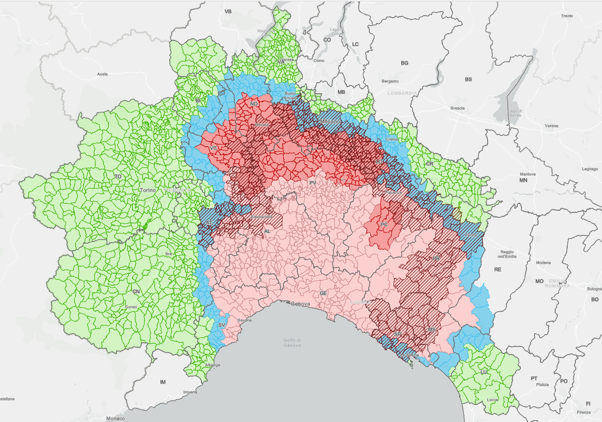 Varie zone restrizione