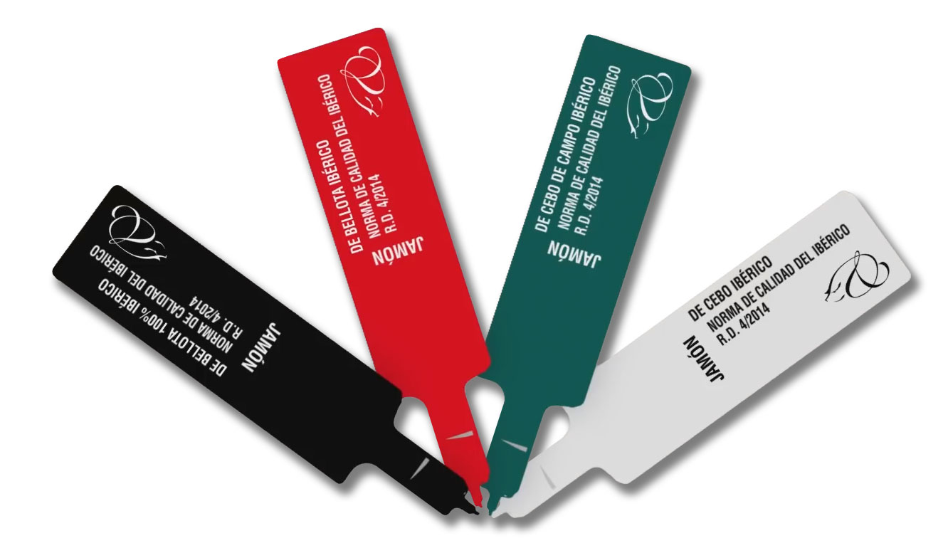 Etichette del prosciutto iberico