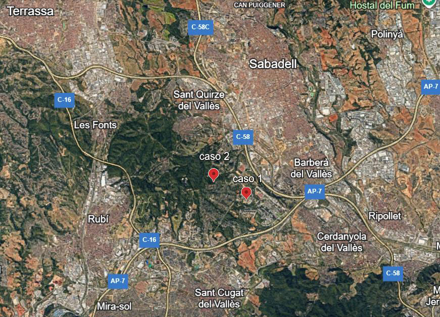 Zona principalmente urbana con baja densidad de ex