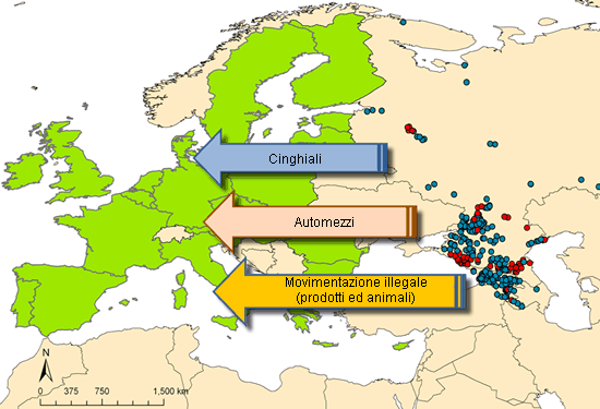 mapa PSA