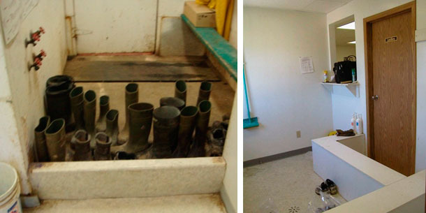 Separazione delle zone allinterno di un allevamento