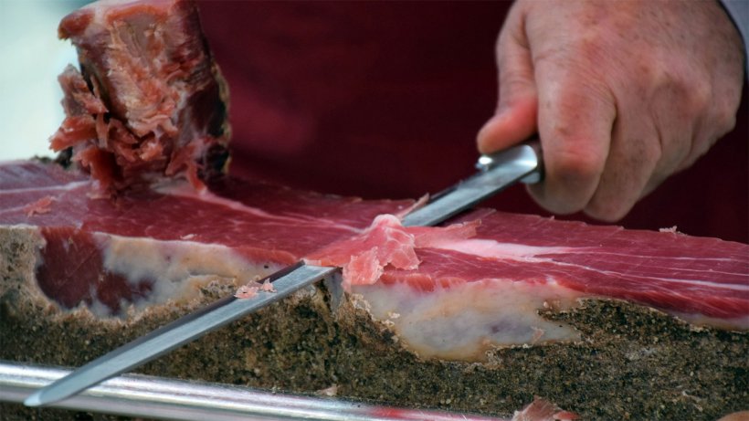 Corte de jamón. Foto: F. Descubre.