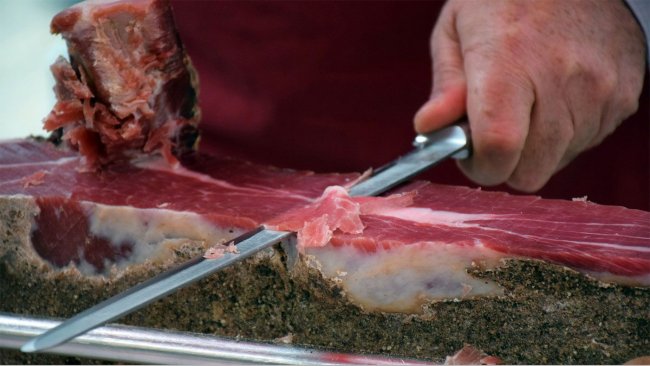 Corte de jamón. Foto: F. Descubre.
