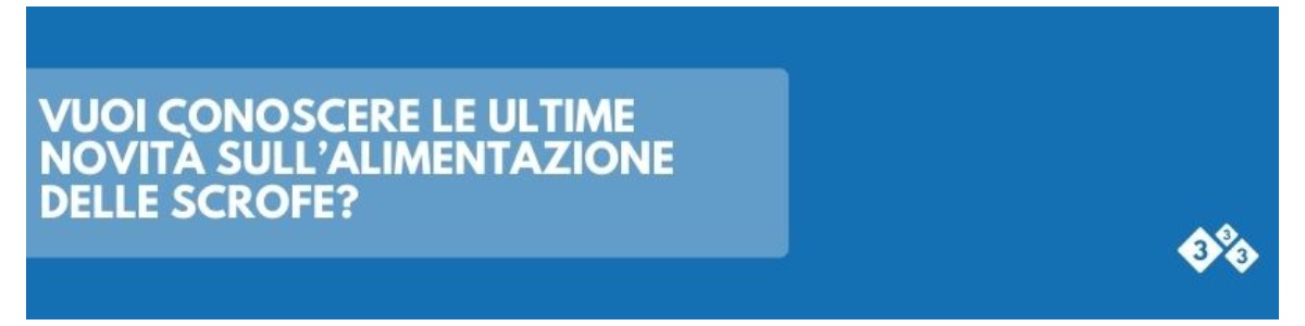 Vuoi conoscere le ultime novità sull’alimentazione delle scrofe?