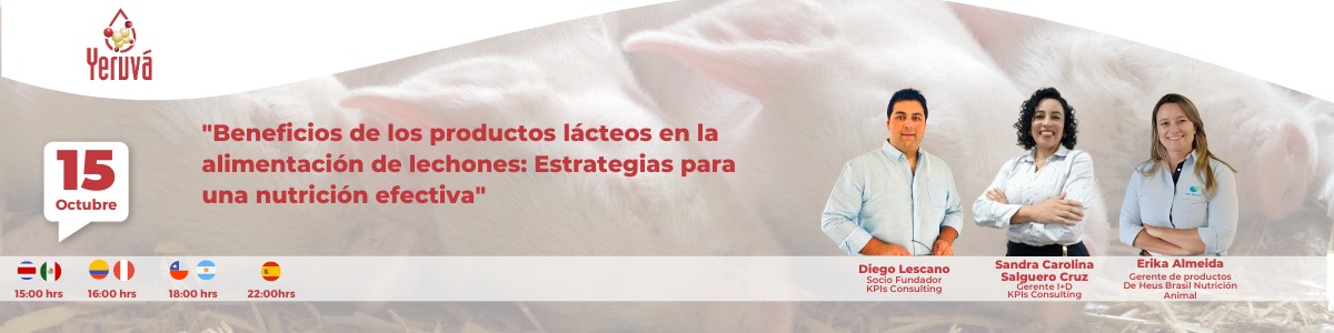 Beneficios de los productos lácteos en la alimentación de lechones - Yeruvá
