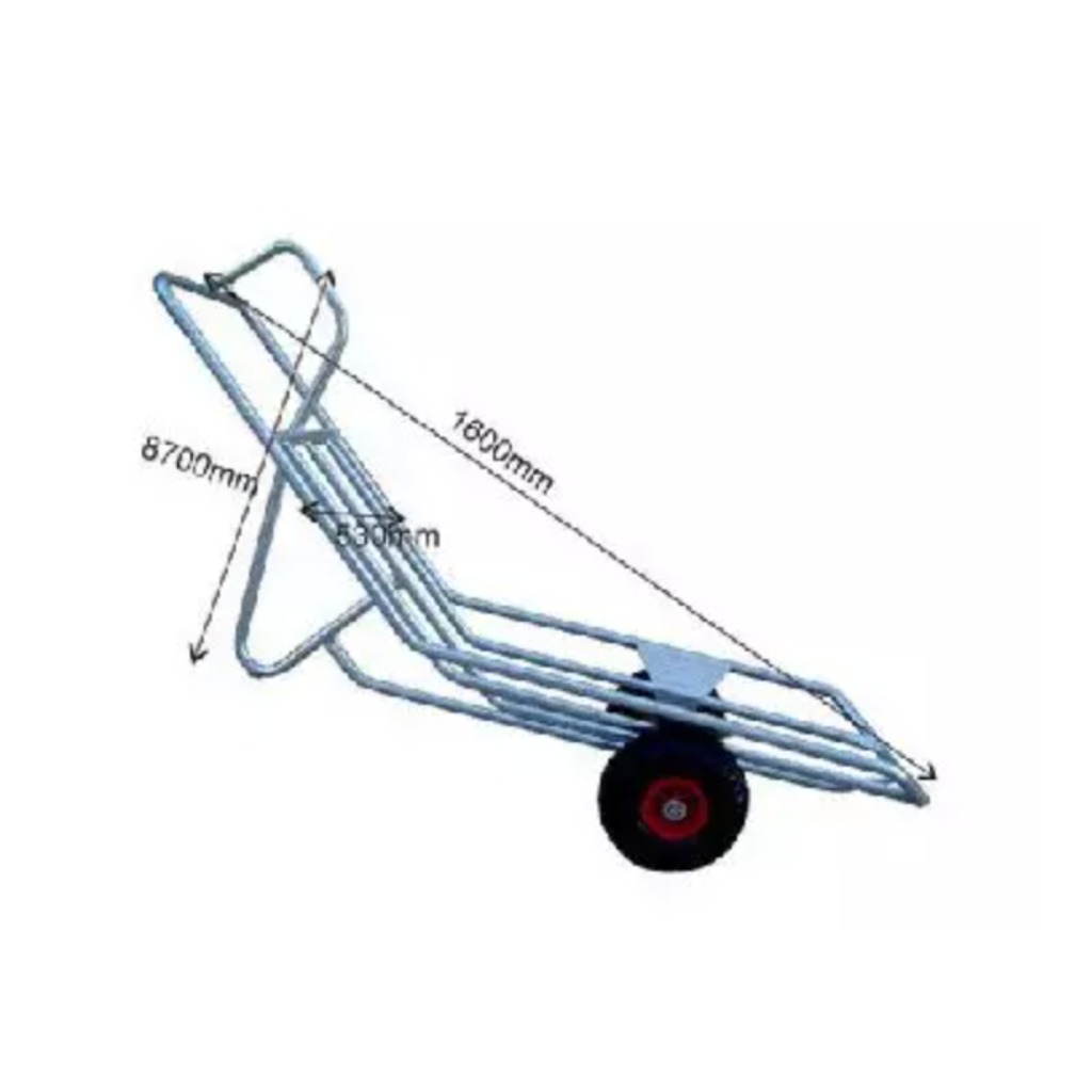 Chariot à cadavres galvanisé