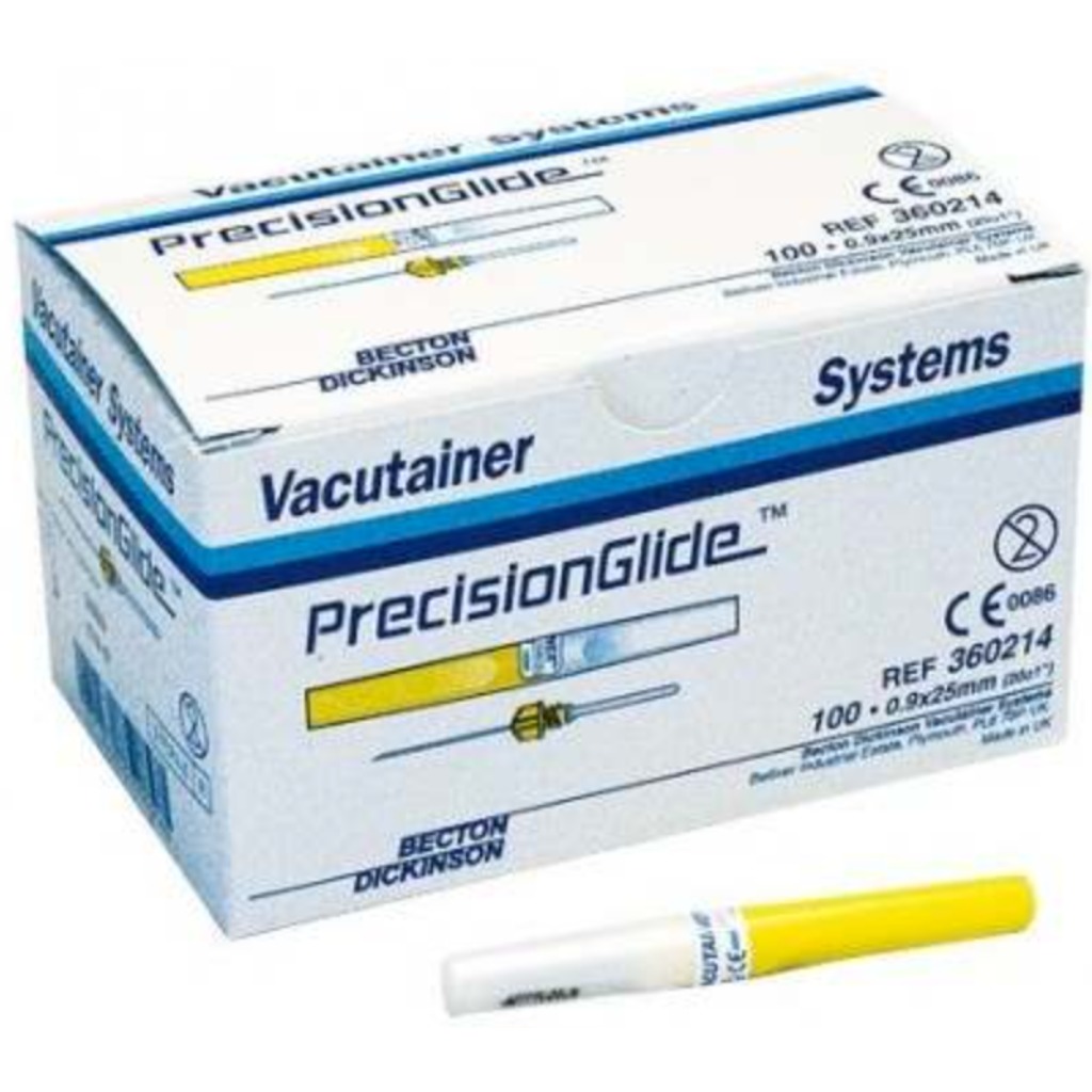 Aiguilles Vacutainer PrecisionGlide 25 x 0,9 mm à extraction multiple