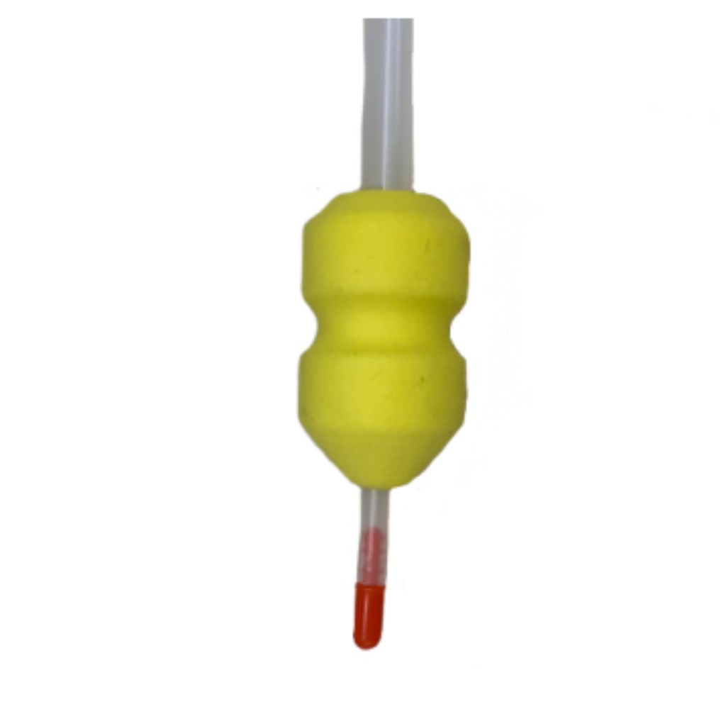Catetere spugnoso. Cannula postcervicale arancione.