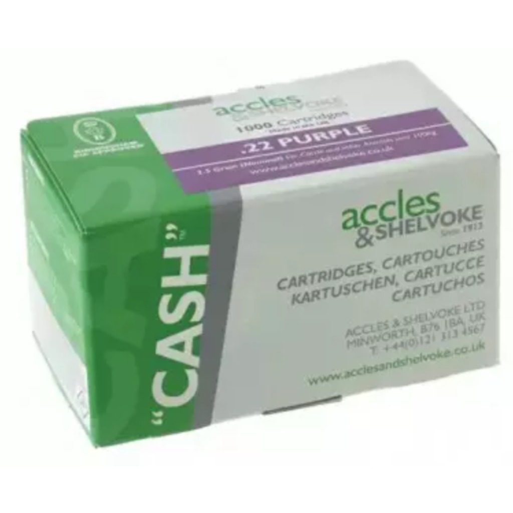 Cartuccia stordente calibro .22 CASH - Viola