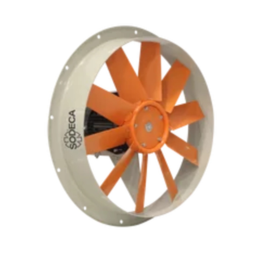 Sodeca HCH three-phase wall-mounted helical fans with great robustness