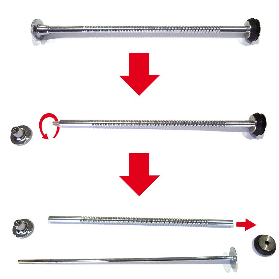 C+E+G: Asse stantuffo completo per pistola Hauptner da 10ml,25 ml,50ml C+E+G: Asse stantuffo completo per pistola Hauptner da 10ml,25 ml,50ml