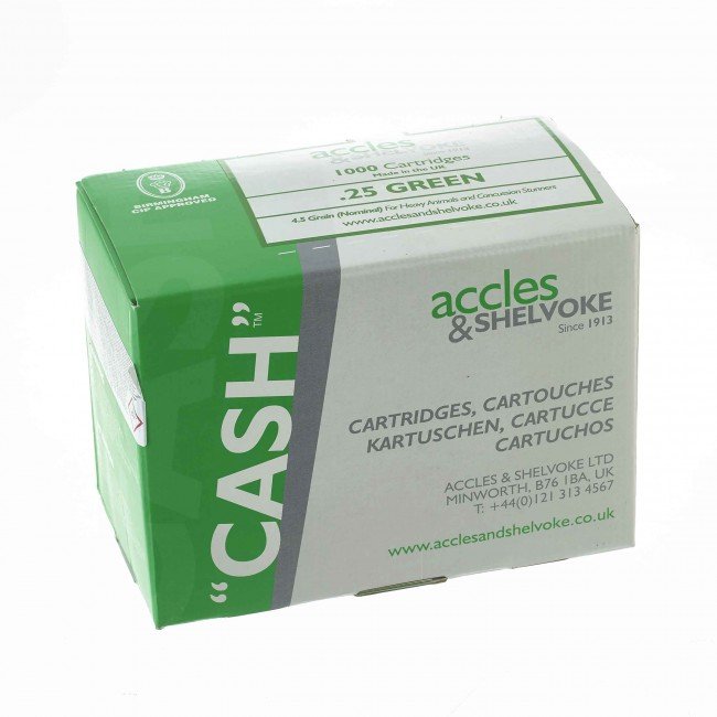 Cartucce verdi calibro 25 per pistola cash Cartucce verdi calibro 25 per pistola cash