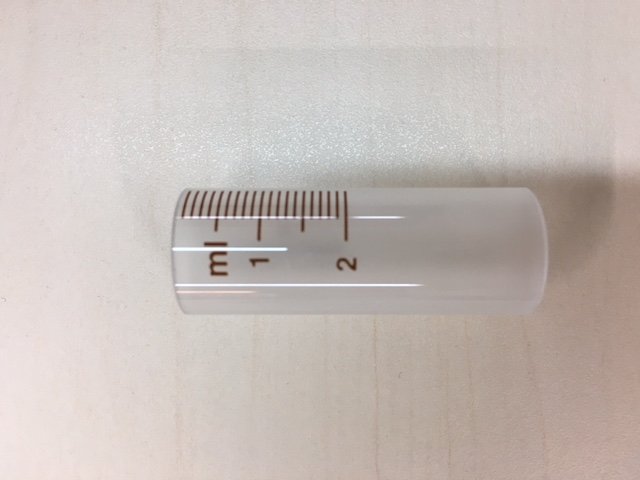 Cilindro in vetro per Socorex 2ml Cilindro in vetro per Socorex 2ml