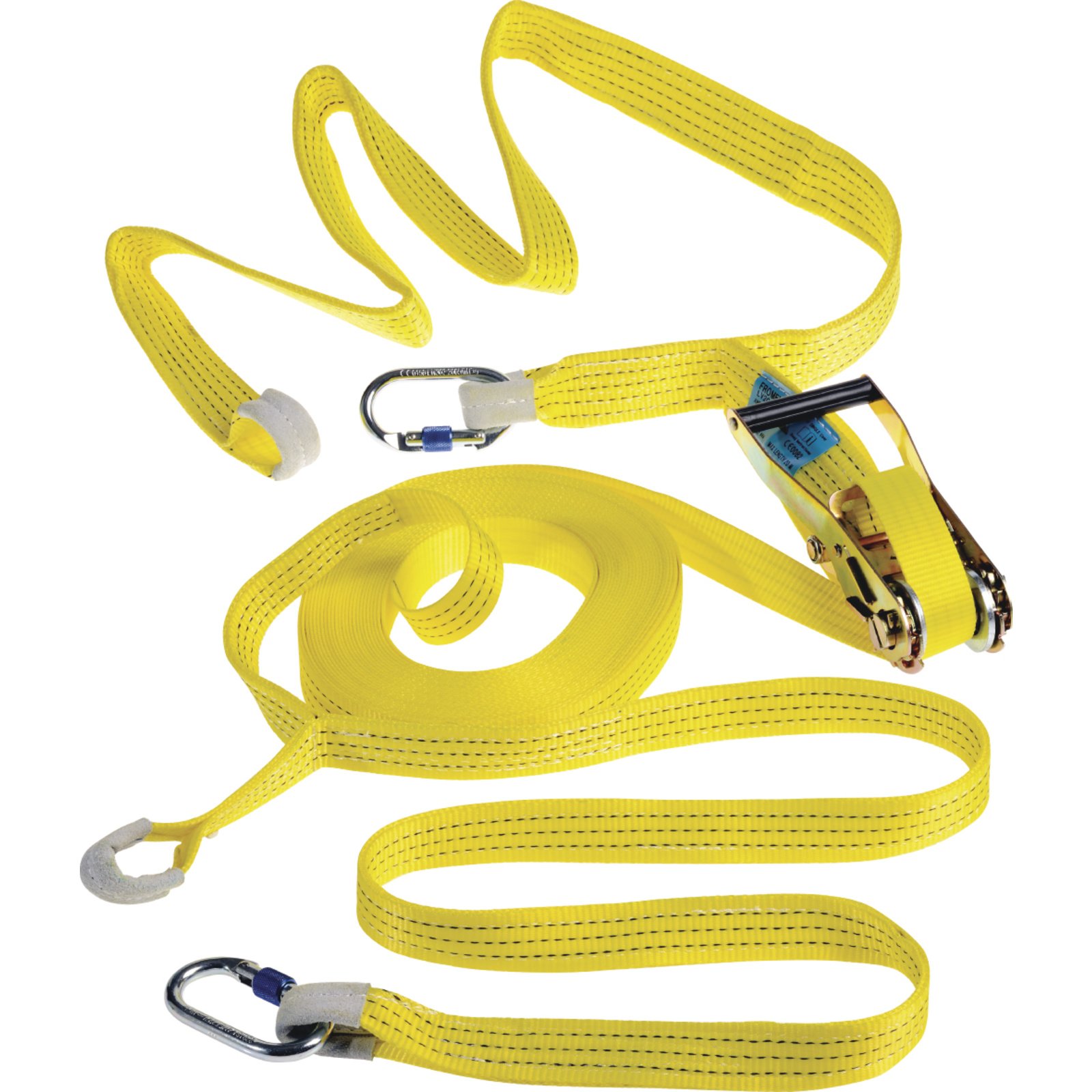 Cintura linea vita con fibia certificata per 2 persone. Cintura linea vita con fibia certificata per 2 persone.