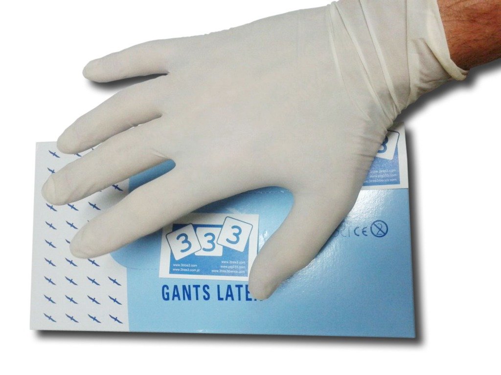 Guanti in lattice 100 u. con polvere Guanti in lattice 100 u. con polvere