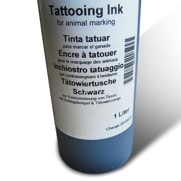 Inchiostro per tatuaggio a martello, 1 L, nero (2) Inchiostro per tatuaggio a martello, 1 L, nero (2)