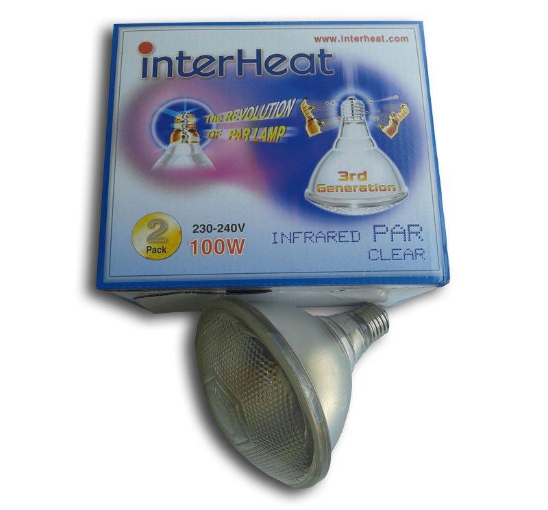 Lampada Interheat 100W Bianca PAR, 2 pzs Lampada Interheat 100W Bianca PAR, 2 pzs