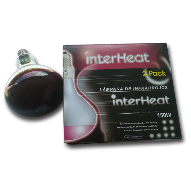 Lampada Interheat 150 watt, rossa, 2 pz Lampada Interheat 150 watt, rossa, 2 pz