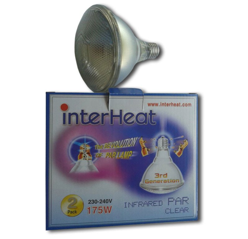 Lampada Interheat 175W Bianca PAR, 2 pz Lampada Interheat 175W Bianca PAR, 2 pz