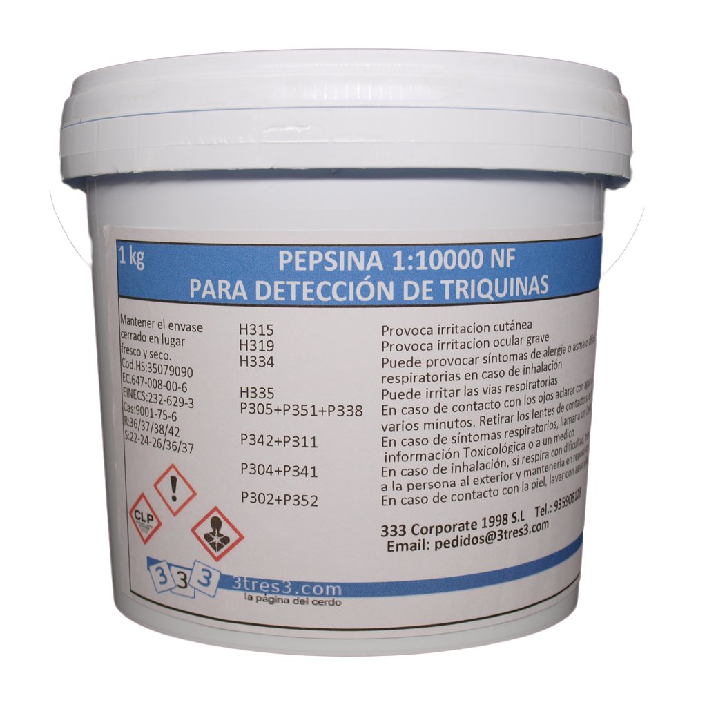 Pepsina per rilevazione trichine NF 1:10000 1kg Pepsina per rilevazione trichine NF 1:10000 1kg