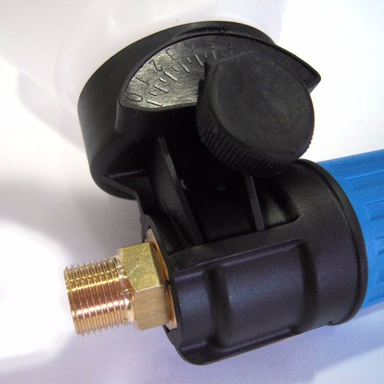 Pistola per schiumogeno 1,8 mm con contenitore da 2 litri (6) Pistola per schiumogeno 1,8 mm con contenitore da 2 litri (6)