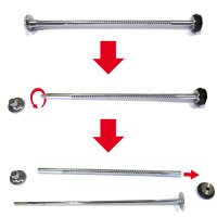 C+E+G: Asse stantuffo completo per pistola Hauptner da 10ml,25 ml,50ml C+E+G: Asse stantuffo completo per pistola Hauptner da 10ml,25 ml,50ml