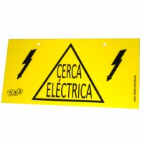 Cartello indicatore di "Recinzione elettrica" Cartello indicatore di "Recinzione elettrica"