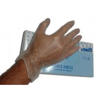 Guanti in vinile con polvere, 100 pz. Guanti in vinile con polvere, 100 pz.