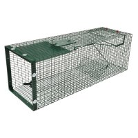 Trappola per cattura animali vivi 90x30x30 cm Trappola per cattura animali vivi 90x30x30 cm